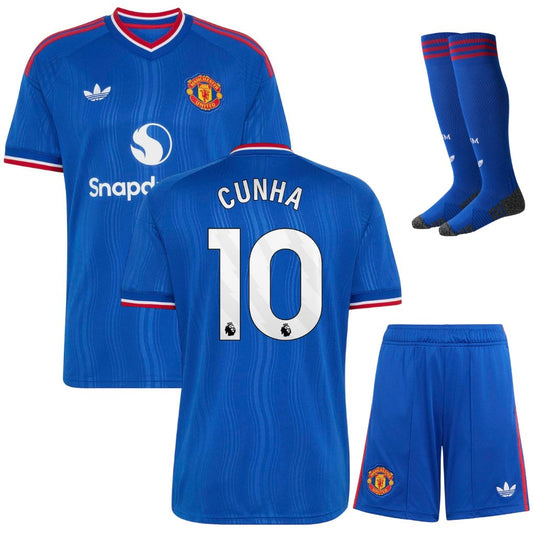 Manchester United Away Kids Kit 26/27 - CUNHA #10