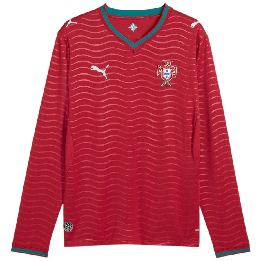 Portugal Home Long Sleeve Jersey 26-27