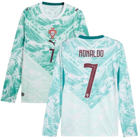 Portugal Away Long Sleeve Jersey 26-27 Ronaldo #7