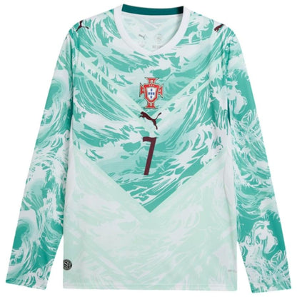 Portugal Away Long Sleeve Jersey 26-27 Ronaldo #7