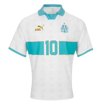 Olympique De Marseille King Retro White Jersey