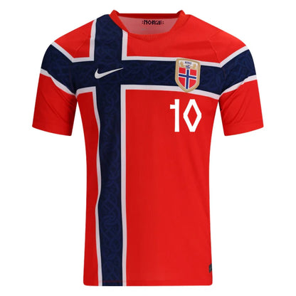 Norway 2026 Home Jersey Martin Ødegaard #10