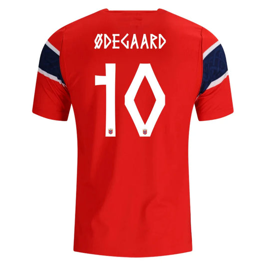 Norway 2026 Home Jersey Martin Ødegaard #10