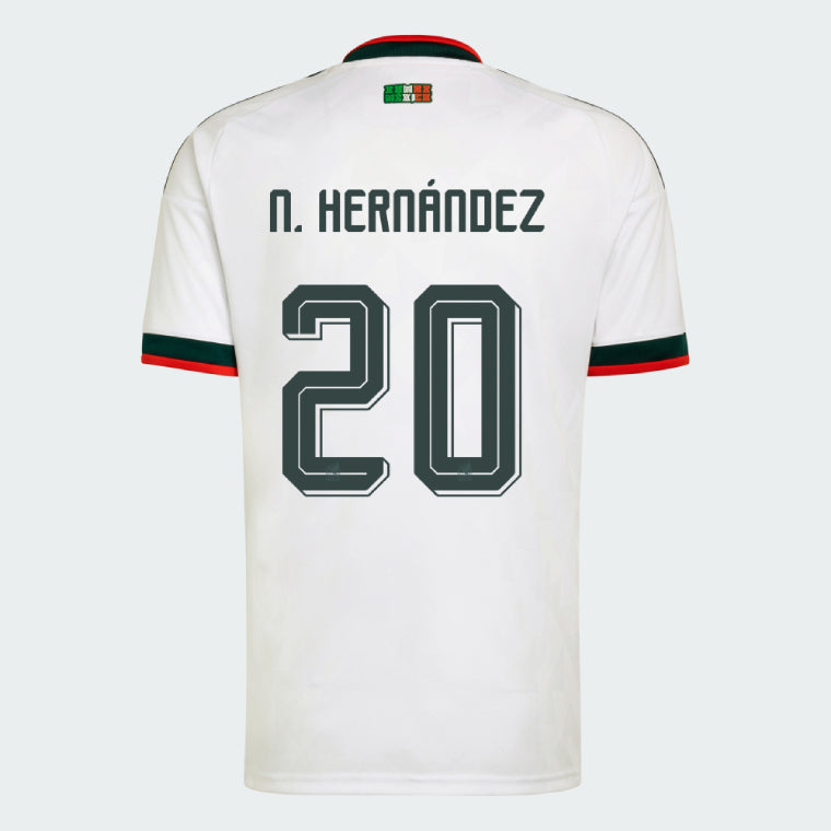 Mexico Away N. HERNÁNDEZ 20 Jersey 2026