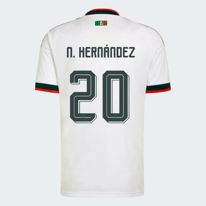 Mexico Away N. HERNÁNDEZ 20 Jersey 2026