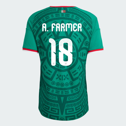 Mexico Home A. FARMER 18 Jersey World Cup 2026 (Player Version)