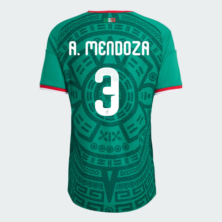 Mexico Home A. MENDOZA 3 Jersey World Cup 2026 (Player Version)