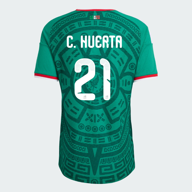 Mexico Home C. HUERTA 21 Jersey World Cup 2026 (Player Version)