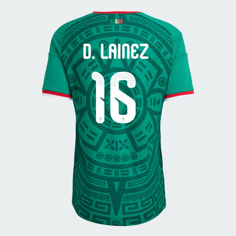 Mexico Home D. LAINEZ 16 Jersey World Cup 2026 (Player Version)