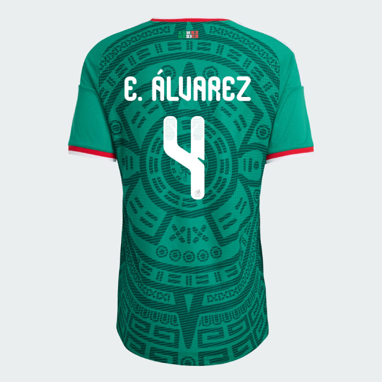 Mexico Home E. ÁLVAREZ 4 Jersey World Cup 2026 (Player Version)