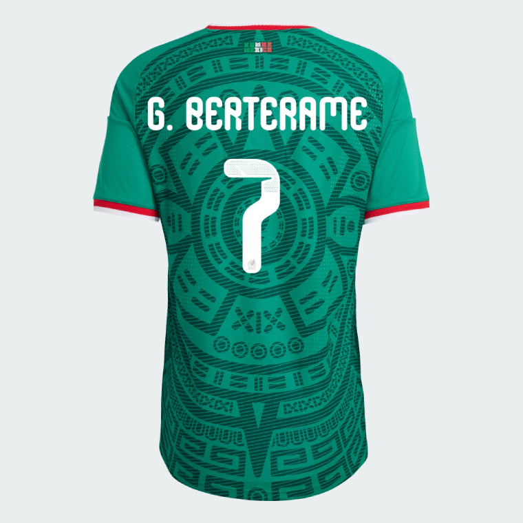 Mexico Home G. BERTERAME 7 Jersey World Cup 2026 (Player Version)
