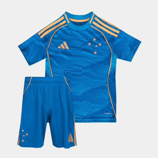 Cruzeiro 2025/26 Home Jersey Soccer - Kids Kit
