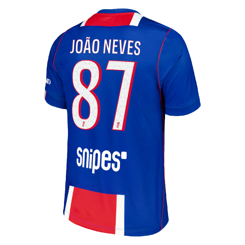 PSG Home JOÃO NEVES 87 Jersey 26-27