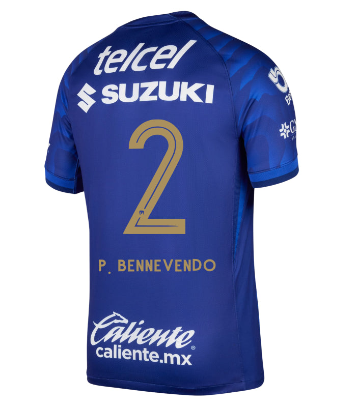 Pumas UNAM Away P. BENNEVENDO #2 Jersey 25-26