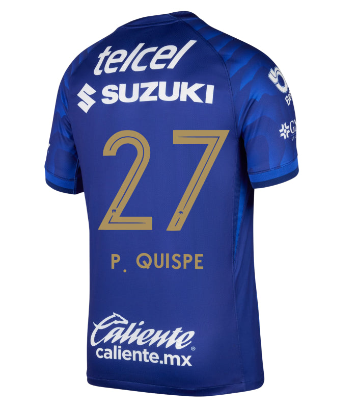 Pumas UNAM Away P. QUISPE #27 Jersey 25-26