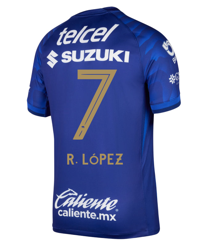 Pumas UNAM Away R. LÓPEZ #7 Jersey 25-26