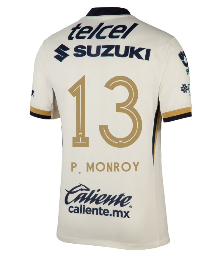 Pumas UNAM Home P. MONROY 13 Jersey 25-26