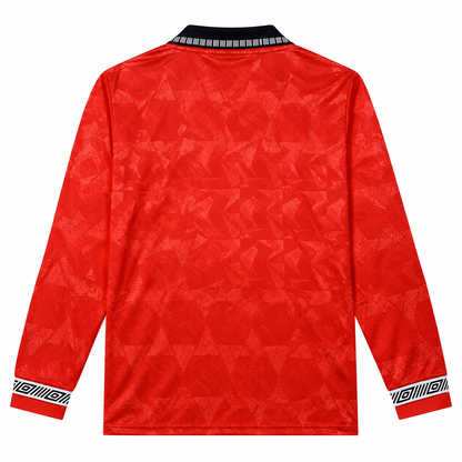 England Away Retro Long Sleeve Jersey 1990
