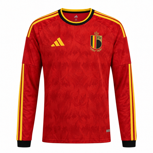 Belgium Home Long Sleeve Jersey 26-27