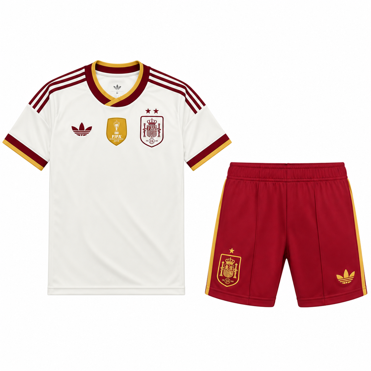 Spain Away 2 Stars Champions 26-27 Kids Kit