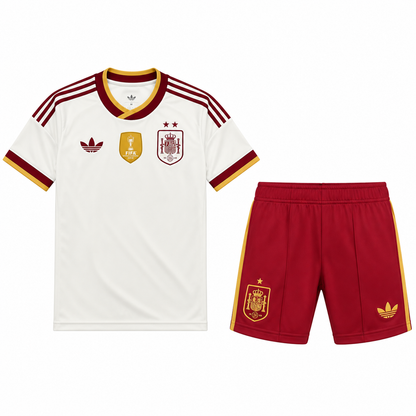 Spain Away 2 Stars Champions 26-27 Kids Kit