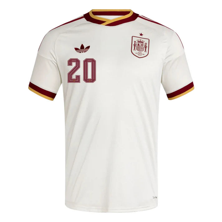 Spain 2026 Away Jersey Soccer Player Pedri #20 - World Cup 2026