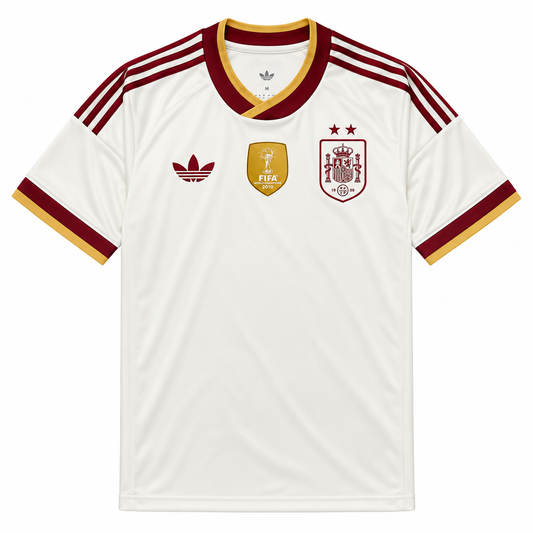 Spain Away Jersey 2 Stars Champions 26-27