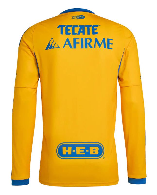 Tigres UANL Home Long Sleeve Jersey 25-26