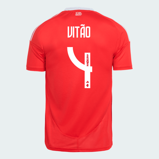 Internacional 2025/26 I Home Jersey Soccer Vitão #4 - Fan Version