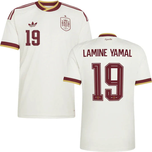 Spain 2026 Away Jersey Soccer Player Lamine Yamal #19 - World Cup 2026