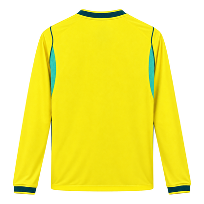 Brazil Home Long Sleeve Jersey 26-27