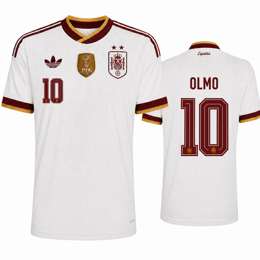 Spain 2026 Away Jersey Soccer Player OLMO #10 - World Cup 2026