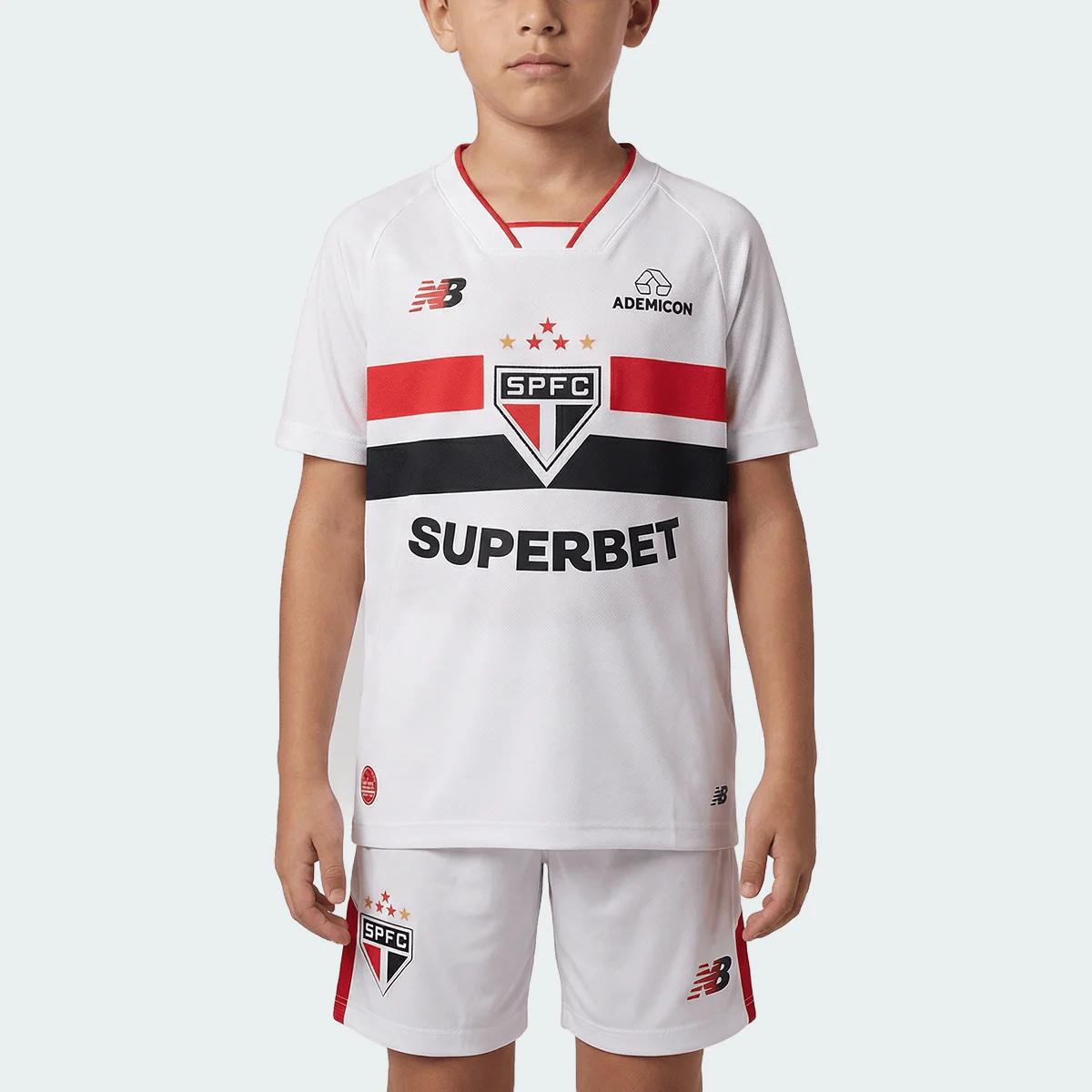 São Paulo 2026 Home Jersey Soccer - Kids Kit