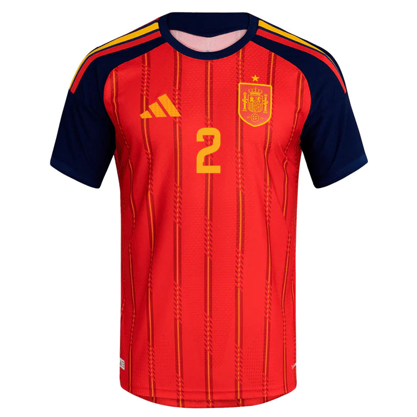 Spain 2026 Home Jersey Soccer Player Carvajal #2 - World Cup 2026