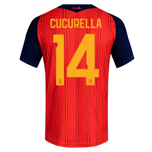 Spain 2026 Home Jersey Soccer Player Cucurella #14 - World Cup 2026