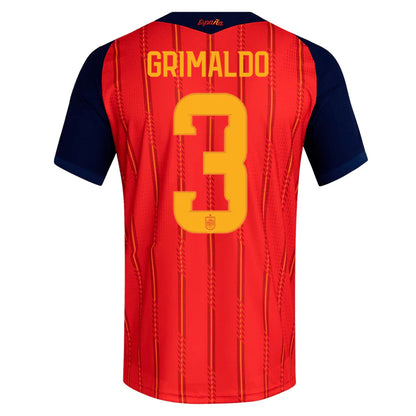 Spain 2026 Home Jersey Soccer Player Grimaldo#3 - World Cup 2026
