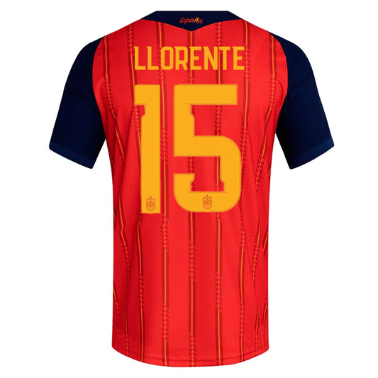 Spain 2026 Home Jersey Soccer Player LLorente #15 - World Cup 2026