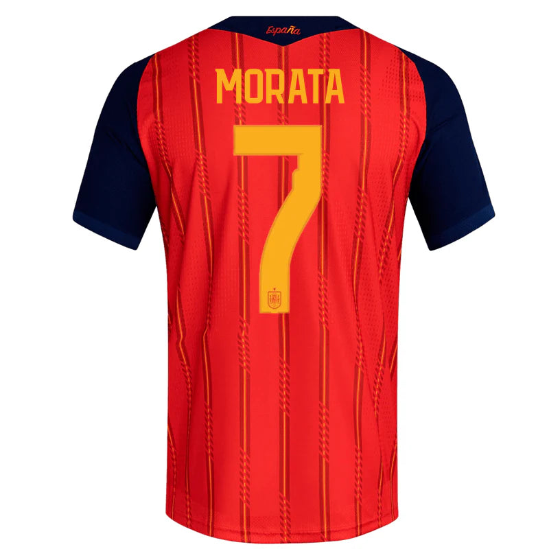 Spain 2026 Home Jersey Soccer Player Morata #7 - World Cup 2026