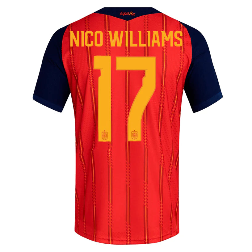 Spain 2026 Home Jersey Soccer Player Nico Williams #17 - World Cup 2026