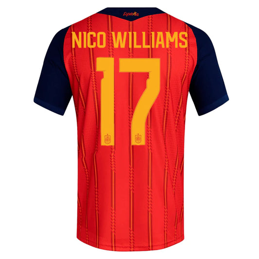 Spain 2026 Home Jersey Soccer Player Nico Williams #17 - World Cup 2026