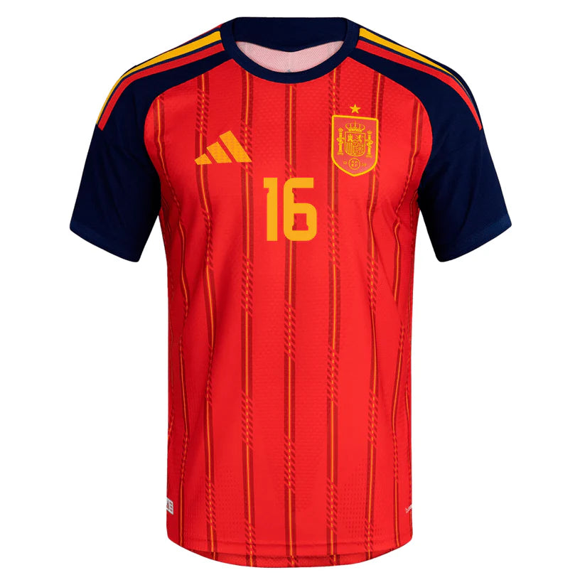 Spain 2026 Home Jersey Soccer Player Rodri #16 - World Cup 2026