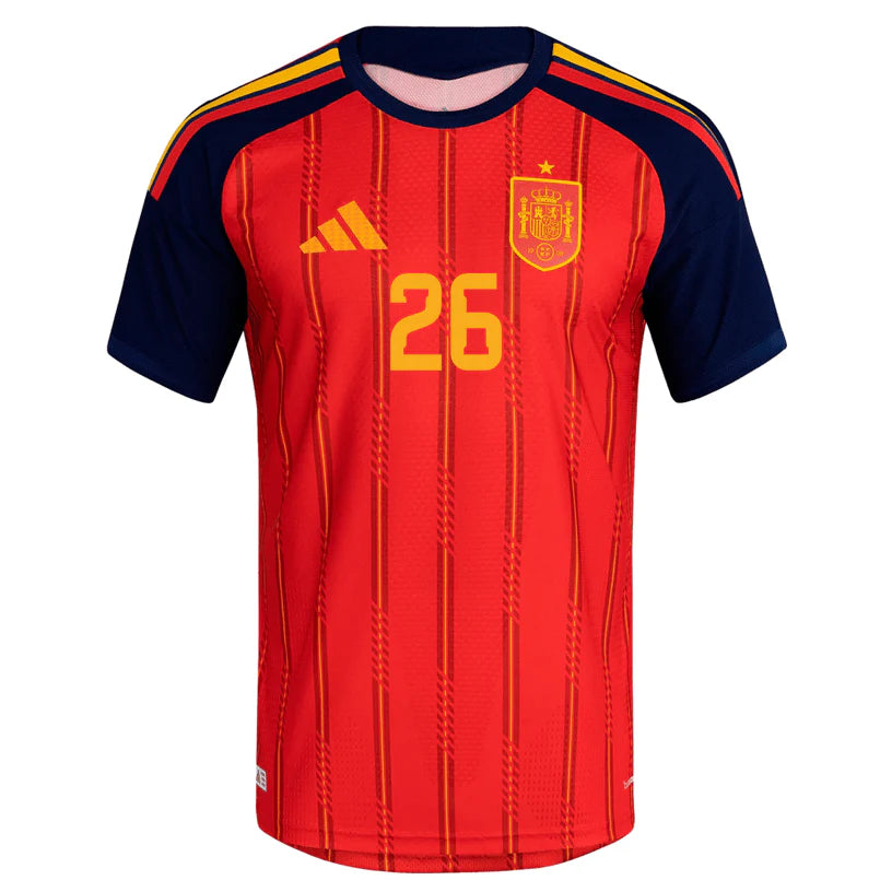 Spain 2026 Home Jersey Soccer Player Samu #26 - World Cup 2026