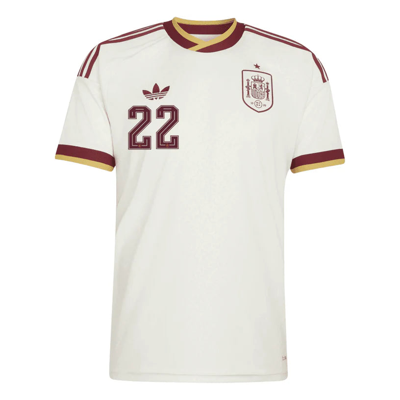 Spain 2026 Away Jersey Soccer Player Fermin #22 - World Cup 2026