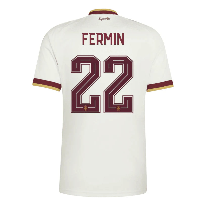 Spain 2026 Away Jersey Soccer Player Fermin #22 - World Cup 2026
