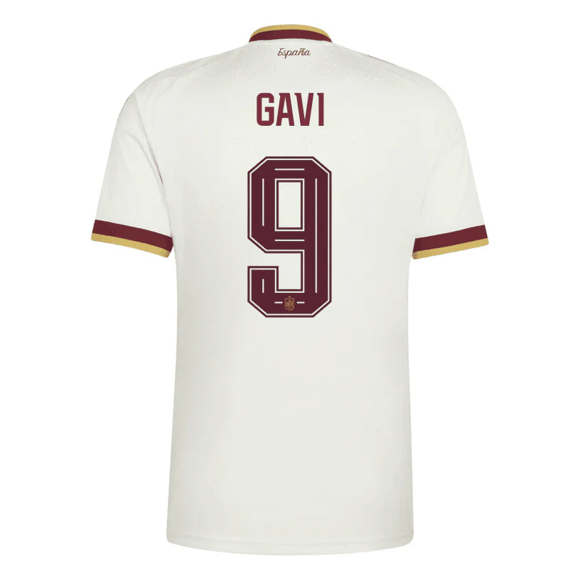 Spain 2026 Away Jersey Soccer Player Gavi #9 - World Cup 2026