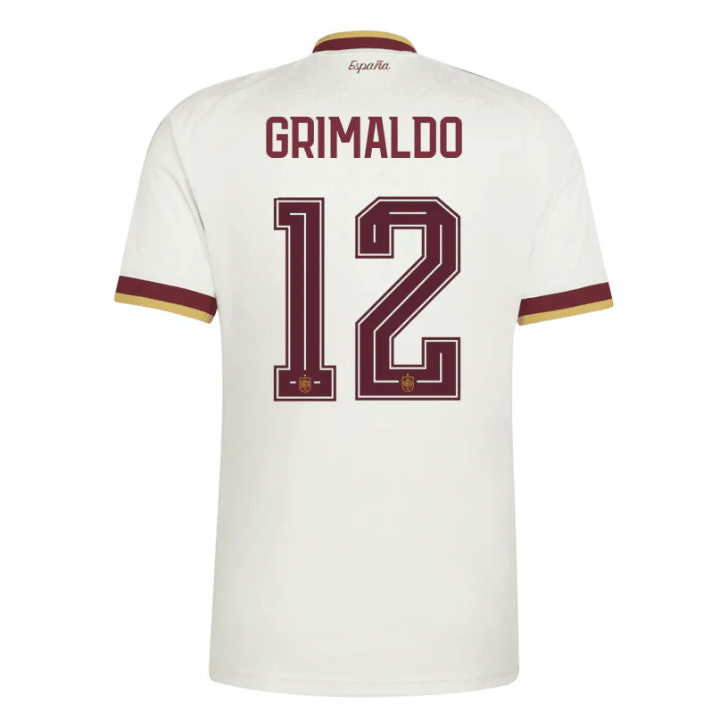 Spain 2026 Away Jersey Soccer Player Grimaldo #12 - World Cup 2026