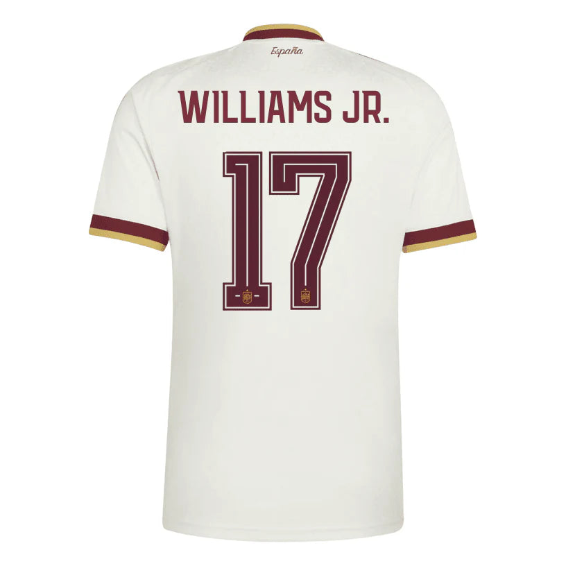 Spain 2026 Away Jersey Soccer Player Nico Williams #17 - World Cup 2026