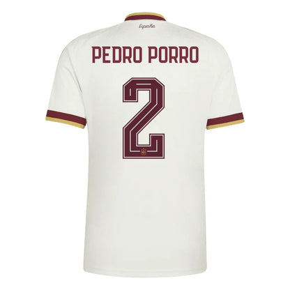 Spain 2026 Away Jersey Soccer Player Pedro Porro #2 - World Cup 2026