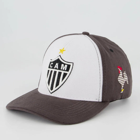 Atletico Mineiro Cap Badge Gray and White