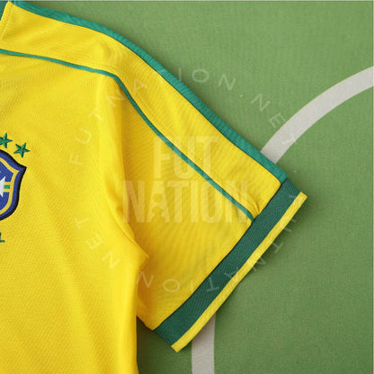 Brazil Home 1998 Jersey Soccer - Retro Version
